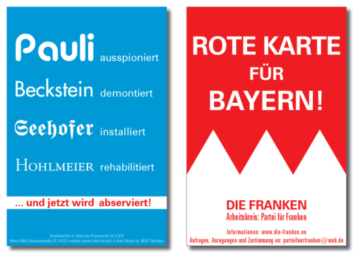DIE FRANKEN - Rote Karte für Bayern